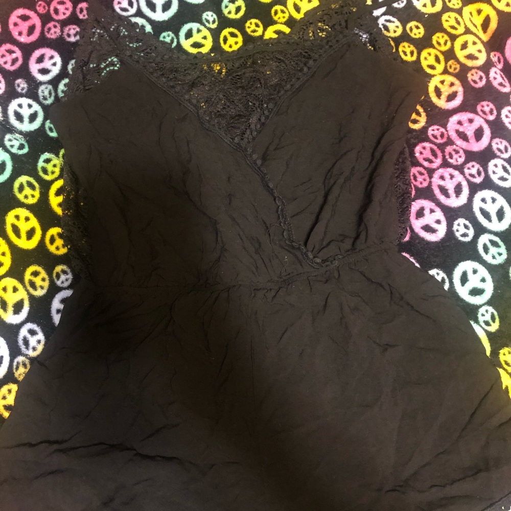 Black Lace Romper